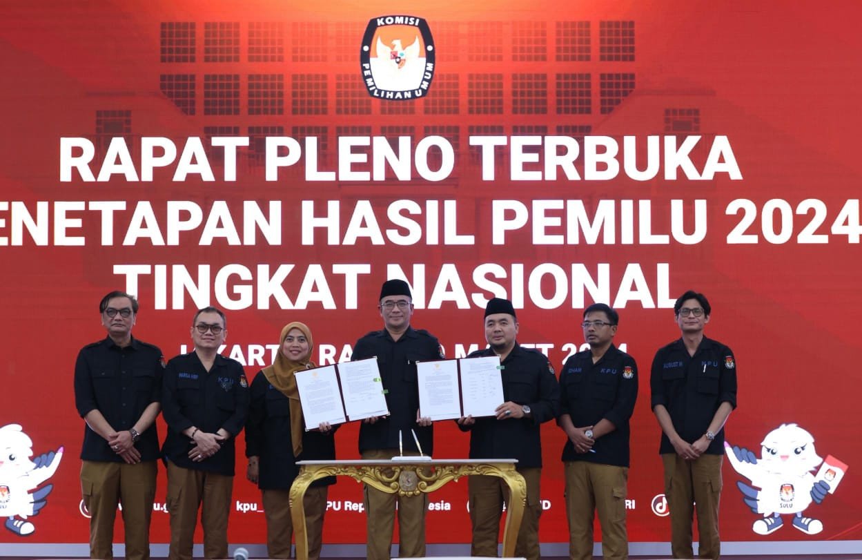 KPU Tetapkan Hasil Pemilu Tahun 2024, Unduh Keputusan KPU No 360 Tahun 2024 di Sini