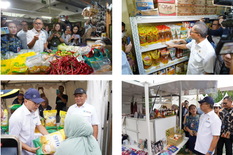 Pantau Pasar Kramat Jati, Mendag : Pemerintah Pastikan Stok Bapok Melimpah Selama Ramadan dan Lebaran