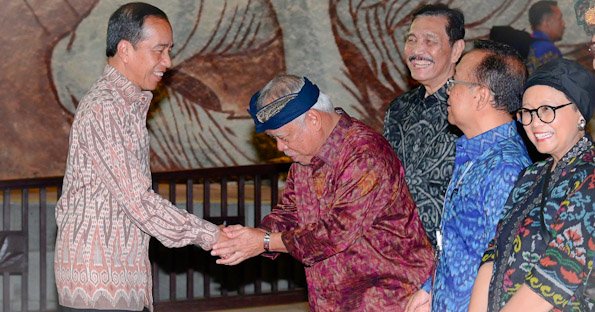 Presiden Jokowi Jamu Santap Malam Para Pemimpin dan Delegasi KTT WWF ke-10 di GWK