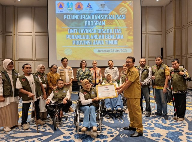 BPBD Luncurkan Unit Layanan Disabilitas PB Provinsi Jatim