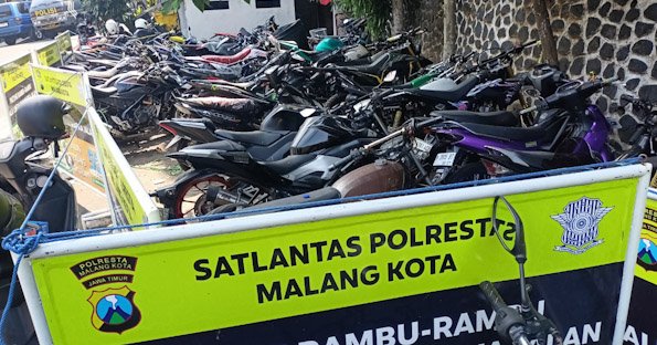 Melanggar Lalu Lintas, 99 Motor Diamankan Polisi Tak Sesuai Spektek