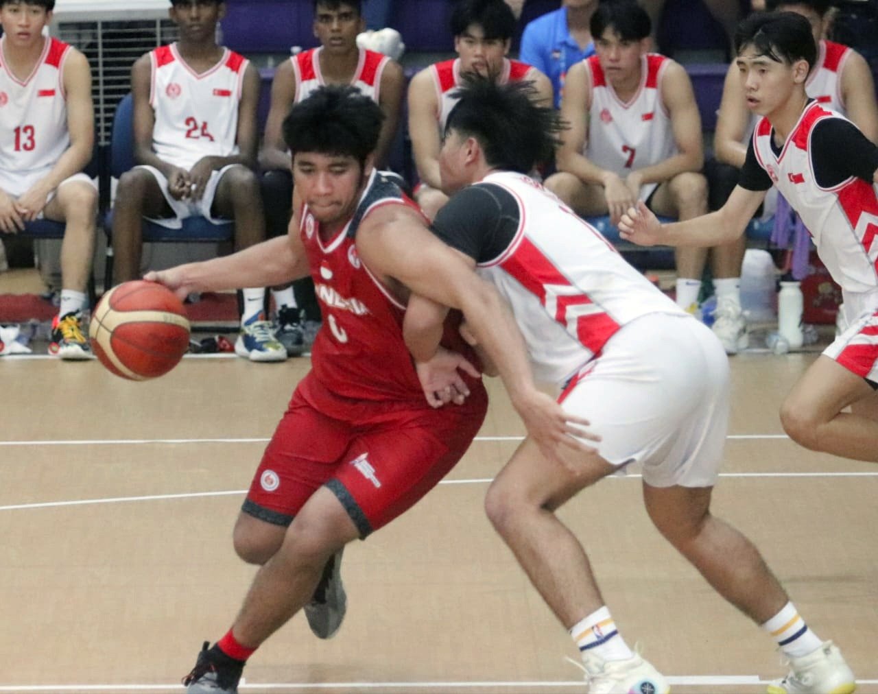 Kalahkan Singapura, Indonesia Melaju ke Final Basket Putra ASEAN Schools Games 2024