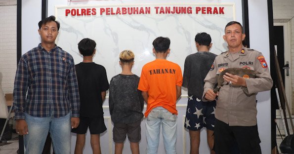 6 Remaja Kelompok Gangster Team Error Surabaya Digelandang Polisi Tim Gabungan