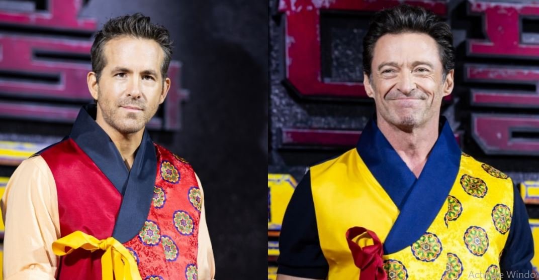 Ryan Reynolds Dan Hugh Jackman Pakai Hanbok Di Konferensi Pers “Deadpool And Wolverine”