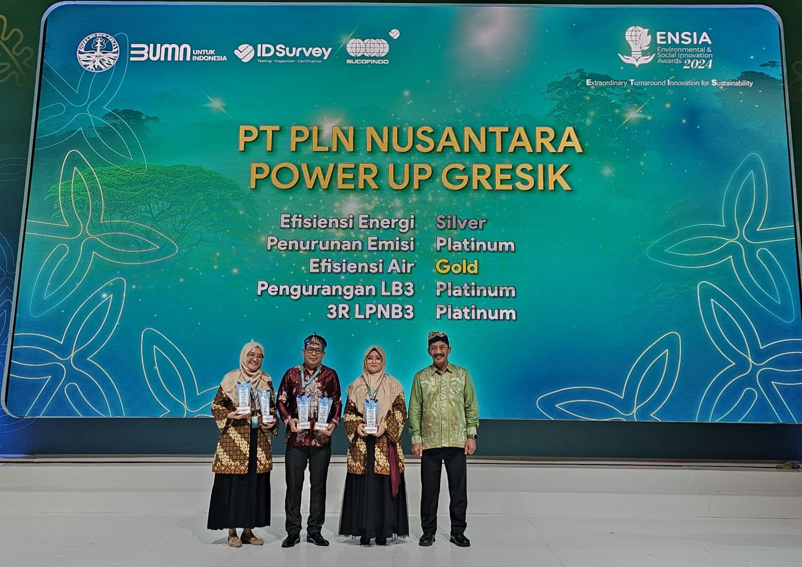 Kontinyu Dorong Perbaikan Lingkungan di Setiap Lini Bisnis, PLN Nusantara Power Raih 25 Penghargaan ENSIA