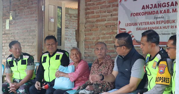 Peringati HUT RI ke-79, Sinergitas Forkopimda Magetan Gelar Patroli R2 dan Anjangsana Peduli Veteran