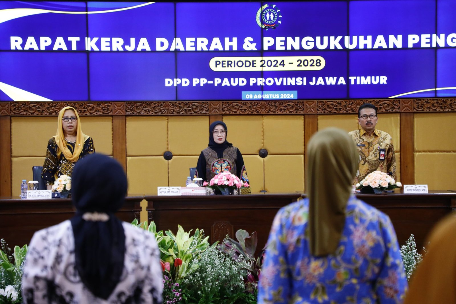 Ketua DPD Perkumpulan PP-PAUD Jatim Kukuhkan Pengurus Periode 2024-2028