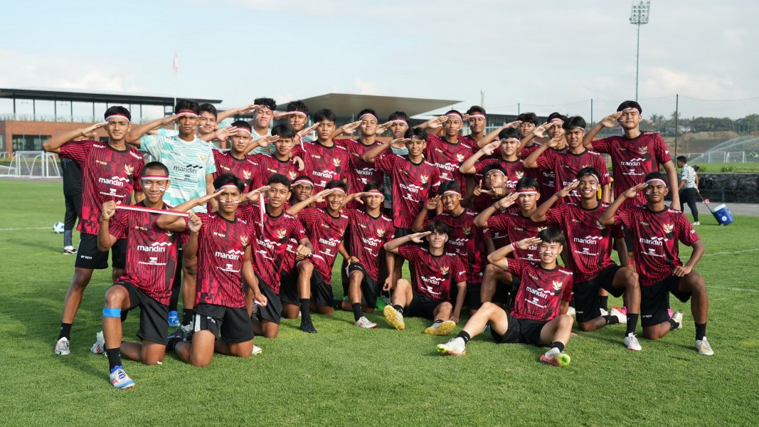 Timnas U-17 Indonesia Maknai HUT ke-79 RI dengan Berjuang Lewat Sepak Bola