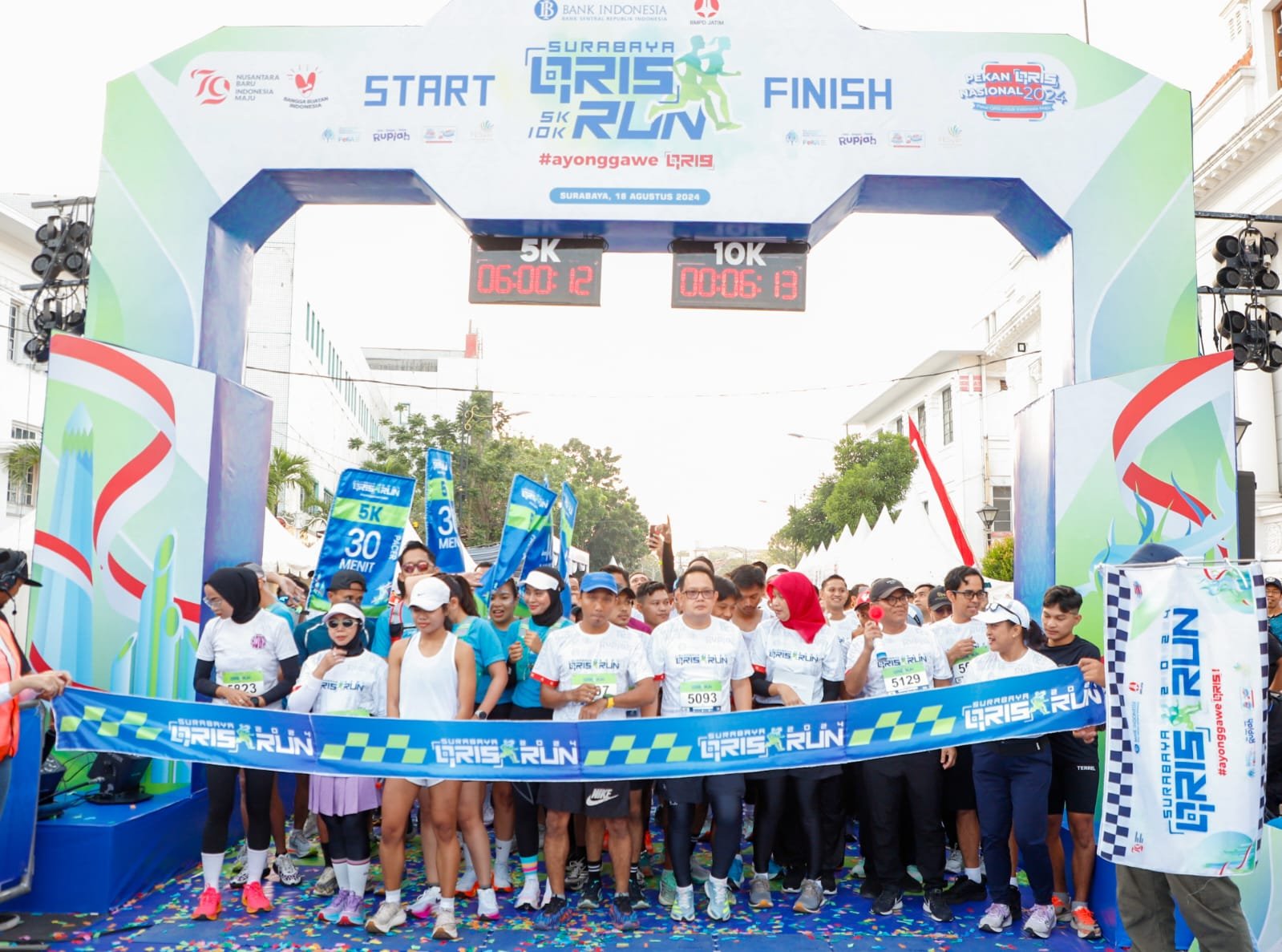 Sebanyak 1.600 Pelari Surabaya QRIS Run 2024