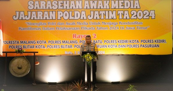 Road Show Bersama Media Wujudkan Pilkada Damai, Bidhumas Polda Jatim Gelar Sarasehan