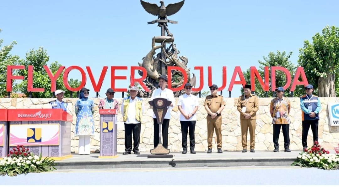 Presiden Jokowi Resmikan Flyover Djuanda, Jembatan, hingga Jalan Daerah di Jawa Timur