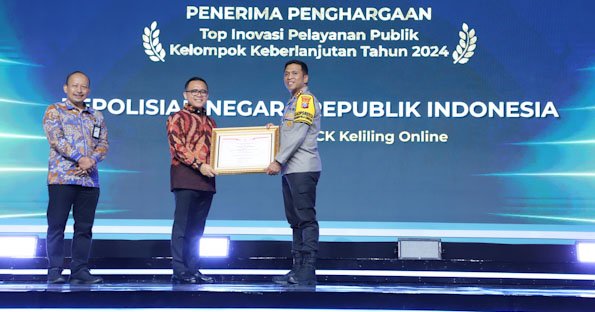 Polresta Sidoarjo Raih Top Inovasi Pelayanan Publik Kelompok Keberlanjutan Tahun 2024