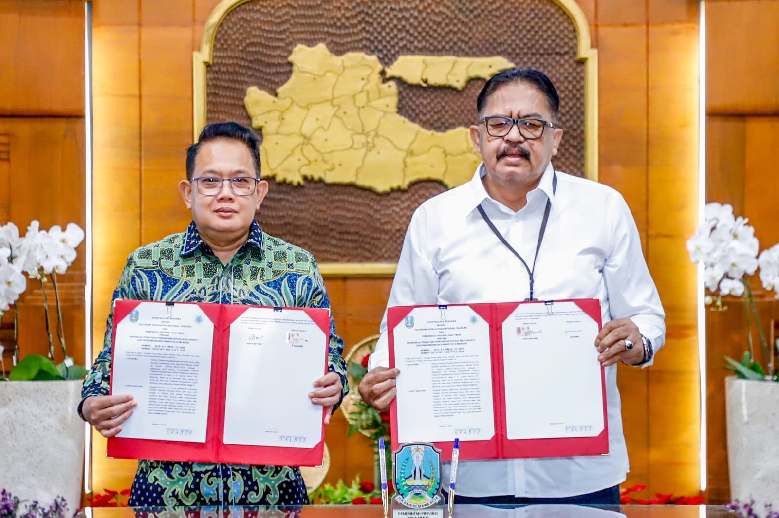 Optimalkan Pembangunan Kesejahteran Sosial, Pemprov Jatim MoU Bersama Poltek Kessos Kemensos RI