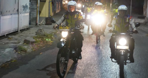 Jaga Kamtibmas Tahapan Kampanye Pilkada 2024, Polres Mojokerto Kota Patroli Sinergi Bersama Kodim 0815