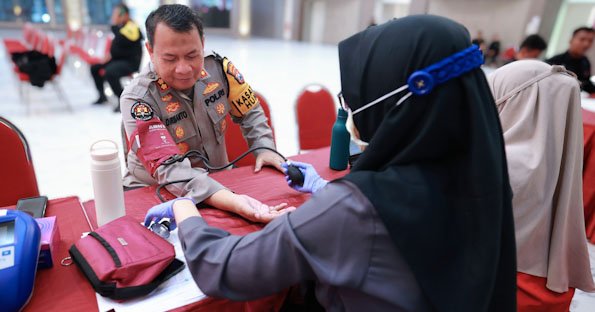 Sambut Hari Jadi Humas Polri ke-73, Polda Jatim Gelar Donor Darah