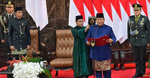 Prabowo Subianto dan Gibran Rakabuming Resmi Dilantik Sebagai Presiden dan Wakil Presiden RI 2024-2029