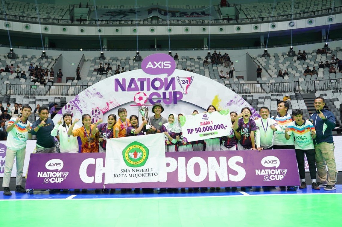 Turnamen Futsal AXIS Nation Cup 2024, Tim Putri SMAN 2 Mojokerto Sabet Gelar Juara 