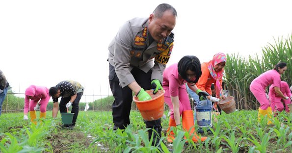 Sukseskan Asta Cita, Polresta Malang Kota Gelorakan Swasembada Pangan