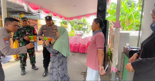 Tarik Animo Masyarakat datang ke TPS, Polresta Sidoarjo Siapkan Makan Gratis