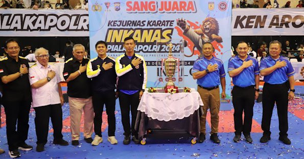 Penutupan Kejurnas Karate Inkanas Kapolri Cup 2024, Wakakor Brimob Mabes Polri Apresiasi Sportifitas Atlet