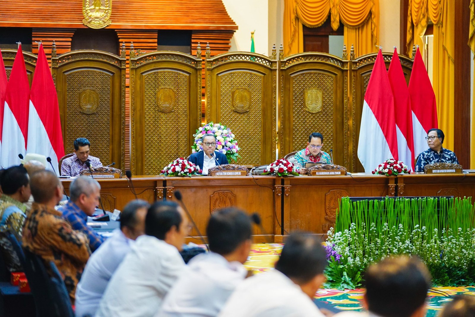 Terima Komisi II DPR RI, Pj. Gubernur Adhy Pastikan Jatim Taati Aturan Terkait Penataan PPPK dan Non ASN