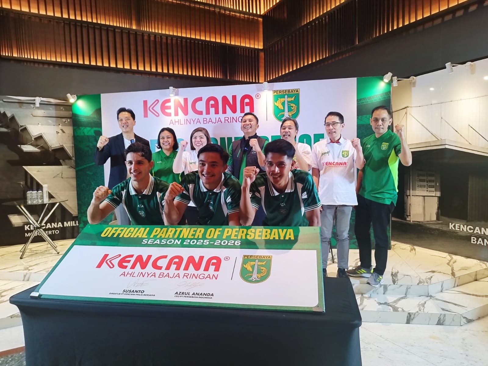 Persebaya Gandeng Produsen Baja Ringan Kencana di Liga 1 Musim 2025/2026