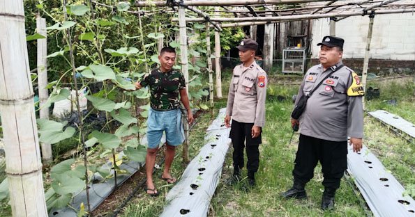 Polisi Patroli P2B Dukung Program Ketahanan Pangan