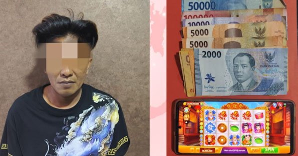 Polisi Amankan Pelaku Judi Online Slot Fafafa di Warkop Bulak Rukem Surabaya