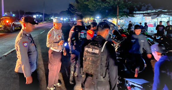 Polresta Banyuwangi Gelar KRYD Amankan Puluhan Motor Tak Standar