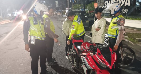 Polres Jember Amankan Belasan Motor Tidak Sesuai Spektek Terlibat Balap Liar