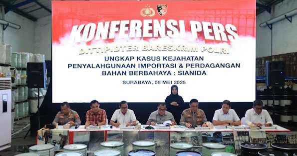 Kemendag RI Apresiasi Polri Berhasil Bongkar Perdagangan Ilegal Sianida di Jawa Timur