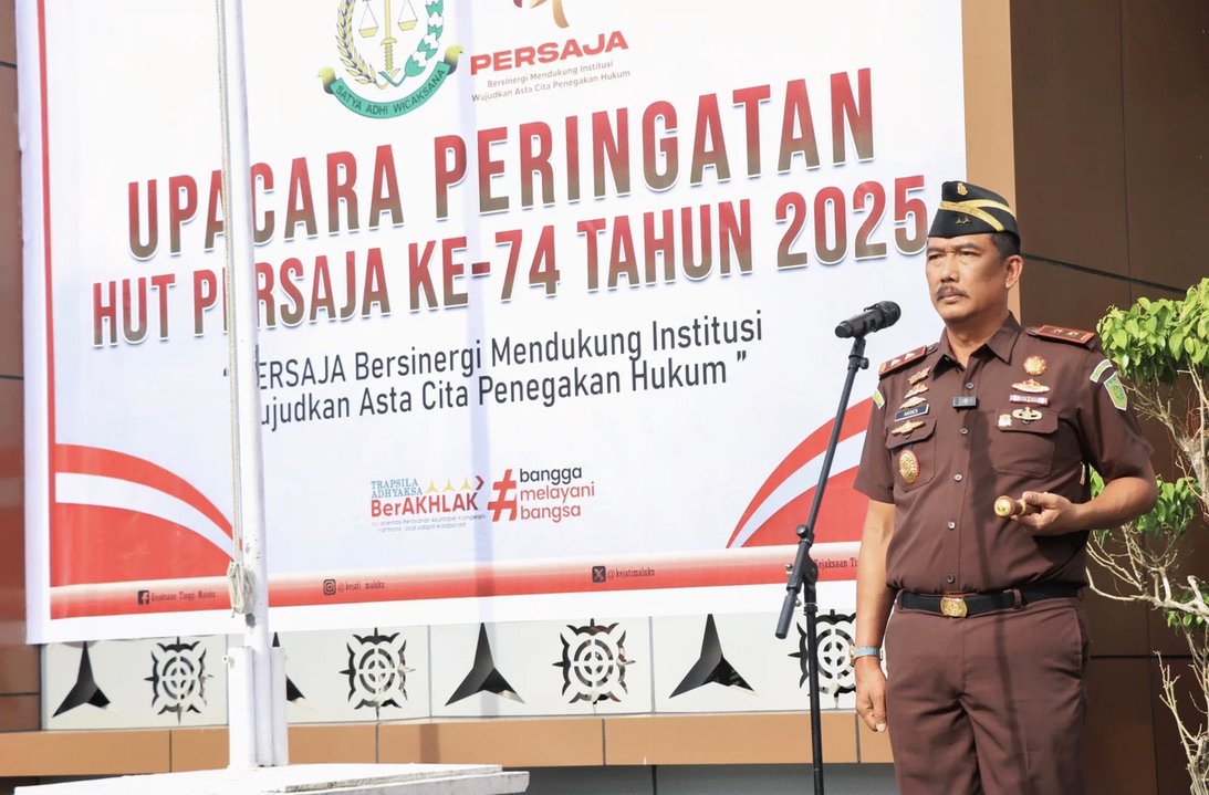 Kajati Agoes SP Pimpin Upacara Hut Persatuan Jaksa Indonesia (Persaja) Ke – 74