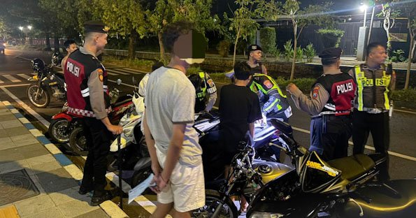 Polres Pasuruan Kota Amankan 8 Unit Motor Tak Sesuai Spektek, Diduga Balap Liar