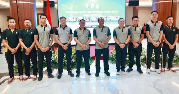 Kapolda Jatim Lepas 24 Personel Ikuti Kejuaraan Internasional World Police and Fire Games Open Turnament di Amerika Serikat