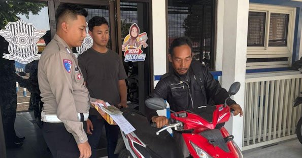 Operasi Lalu Lintas Polres Pasuruan Temukan Motor Hilang 7 Bulan di Jombang