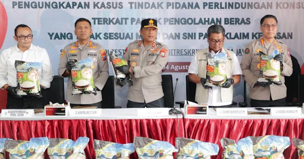 Pemilik Pabrik di Sidoarjo Ditetapkan Tersangka, Polisi Ungkap Beras Oplosan Produksi 14 Ton Sehari