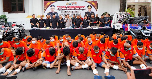 49 Pelaku Curat, Curas dan Curanmor Diamankan Polrestabes Surabaya dan Polsek Jajaran dalam Kurun Waktu Bulan Juli-Agustus 2025