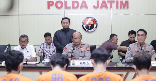 Polda Jatim Ungkap Kasus Anarkis Besar-besaran di 10 Kota, 997 Orang Diamankan dan Kerugian Capai Rp 256 Miliar