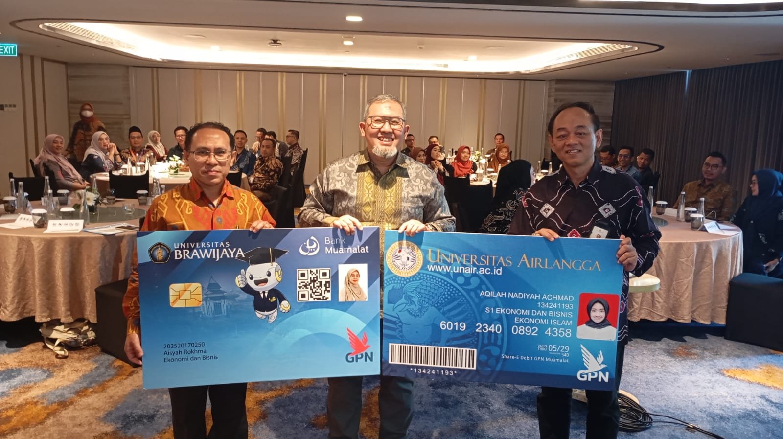 Bank Muamalat Gandeng Unair dan UB Luncurkan Kartu Tanda Mahasiswa