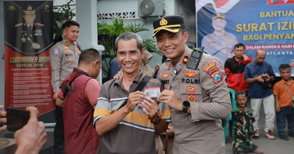Bahagianya Kaum Difabel Dapat SIM Gratis dari Polres Jember di Harlantas Bhayangkara ke-70