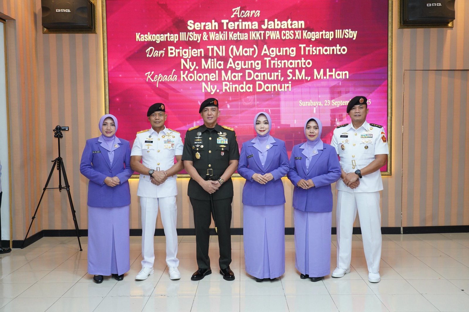 Mayjen TNI Rudy Saladin Lantik Kolonel Marinir Danuri Jadi Kaskogartap III/Surabaya