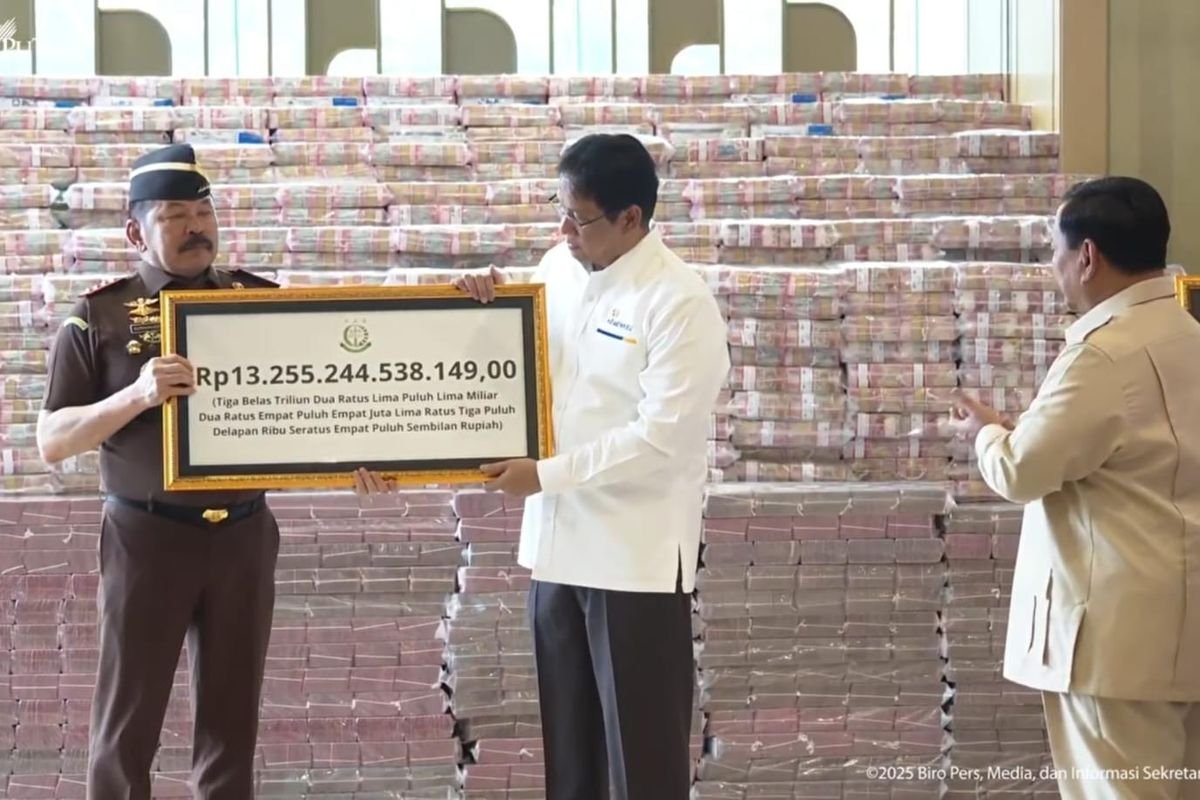 Kejagung Serahkan Rp 13,2 Triliun ke Negara dari Korupsi CPO