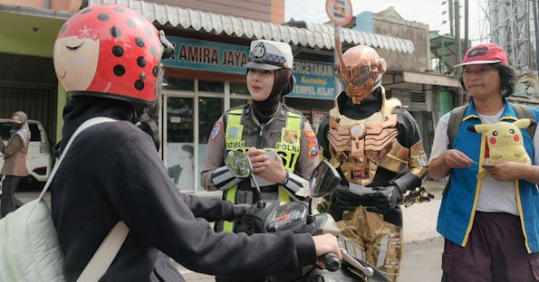 Kreatif, Sosialisasi Operasi Zebra Polres Malang dengan Super Hero