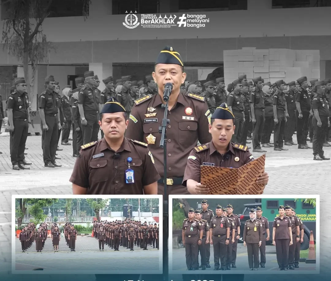 Asisten Pemulihan Aset Kejati Jatim Pimpin Apel Pagi, Dorong Etika Bermedsos dan Penegakan Disiplin