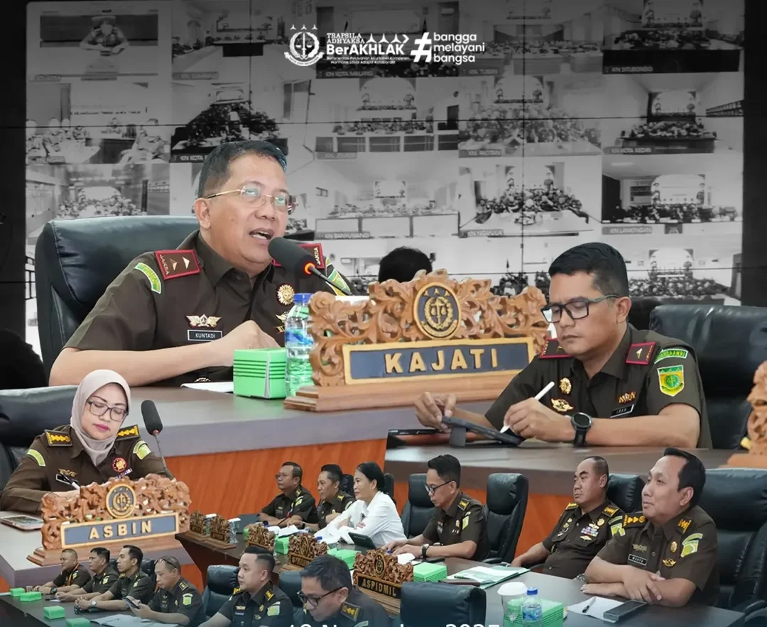 Evaluasi Kinerja dan Penguatan Kolaborasi, Kajati Jatim Berikan Arahan Strategis kepada 39 Kejari Se-Jatim