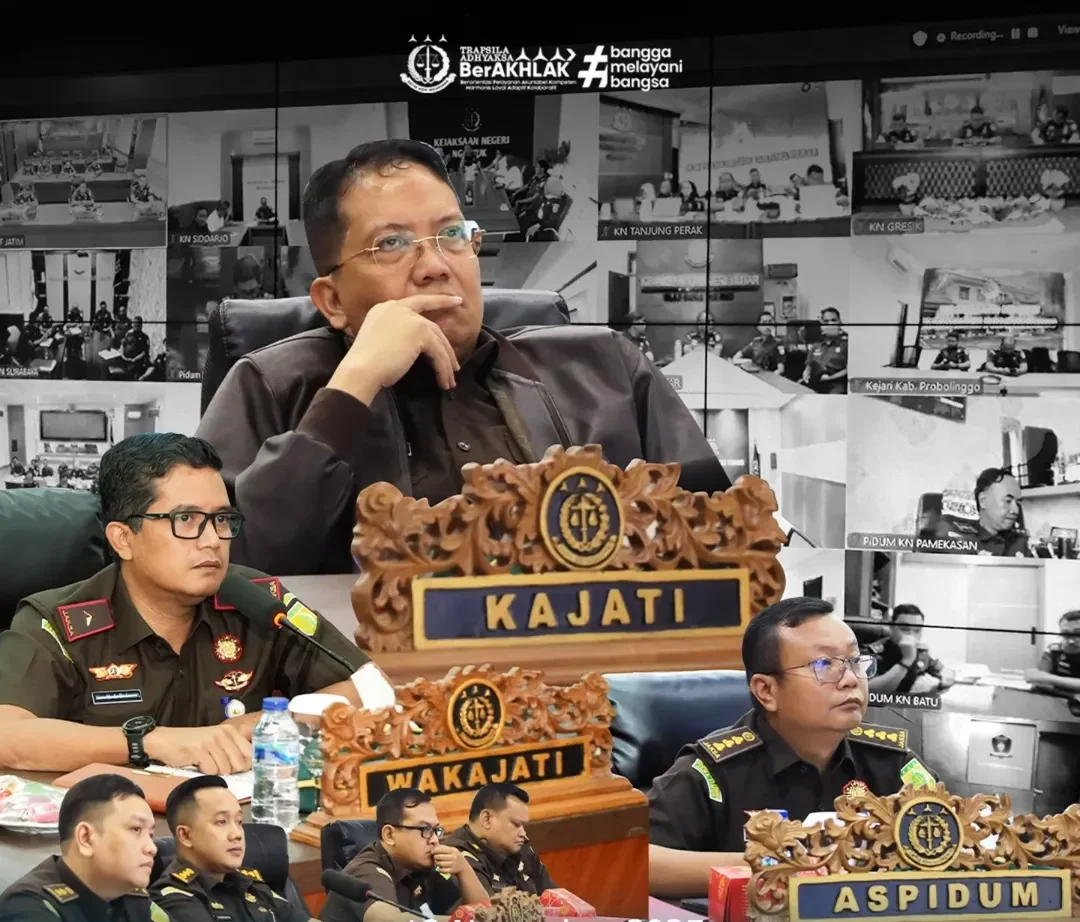 Kejati Jatim Ikuti Pengarahan Bersama Jampidum, Fokus Kesiapan Implementasi KUHP Nasional dan Transformasi Penuntutan