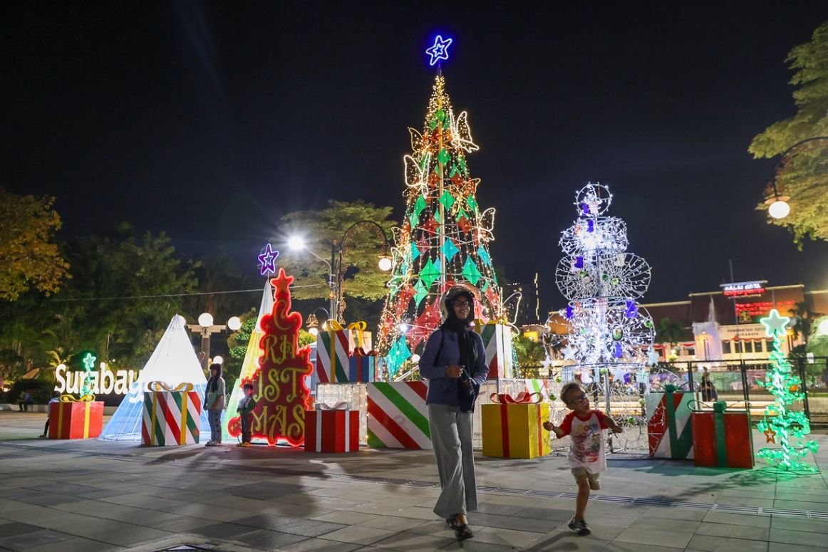 Surabaya Hadirkan Dekorasi Natal Tematik, Perkuat Predikat Kota Toleransi