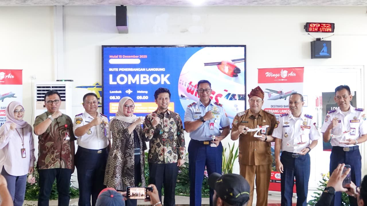 Wings Air Buka Rute Lombok–Malang, Perkuat Akses Jatim–NTB