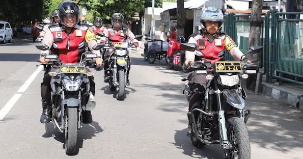 Kapolres Kediri Pimpin Patroli R2, Pastikan Libur Nataru Aman