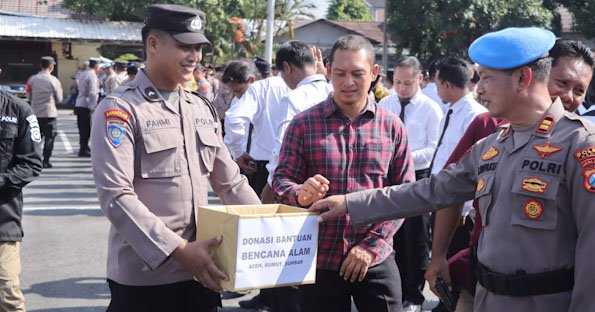 Polres Kediri Galang Donasi dari Anggota untuk Korban Bencana Aceh Sumatera